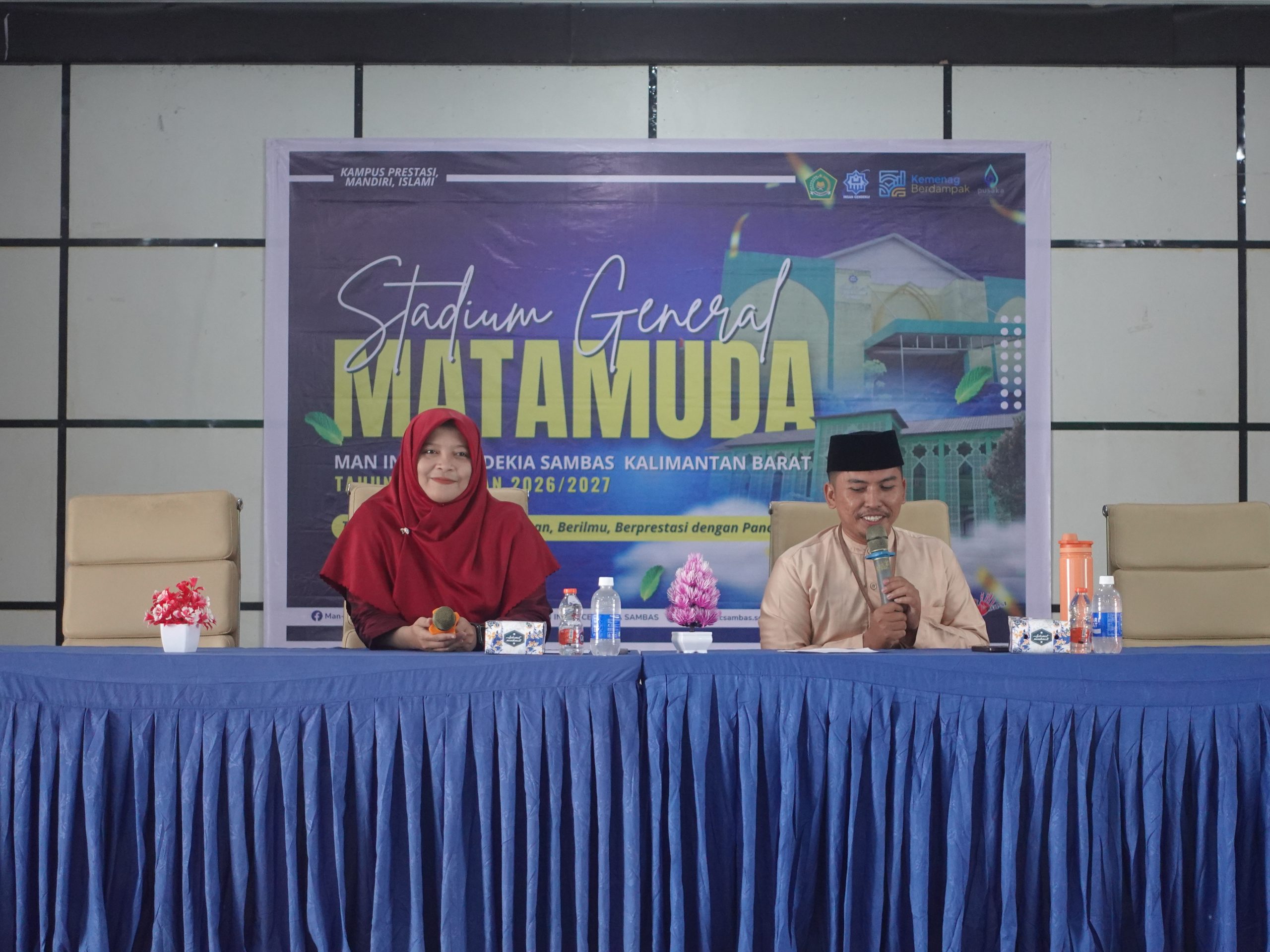 MATAMUDA 2026 : Waka Humas Paparkan Program Kerja Unggulan di Aula MAN IC Sambas